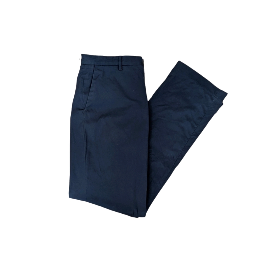 Express Dress pants Mens size 32/34 navy blue, extra button, back pockets